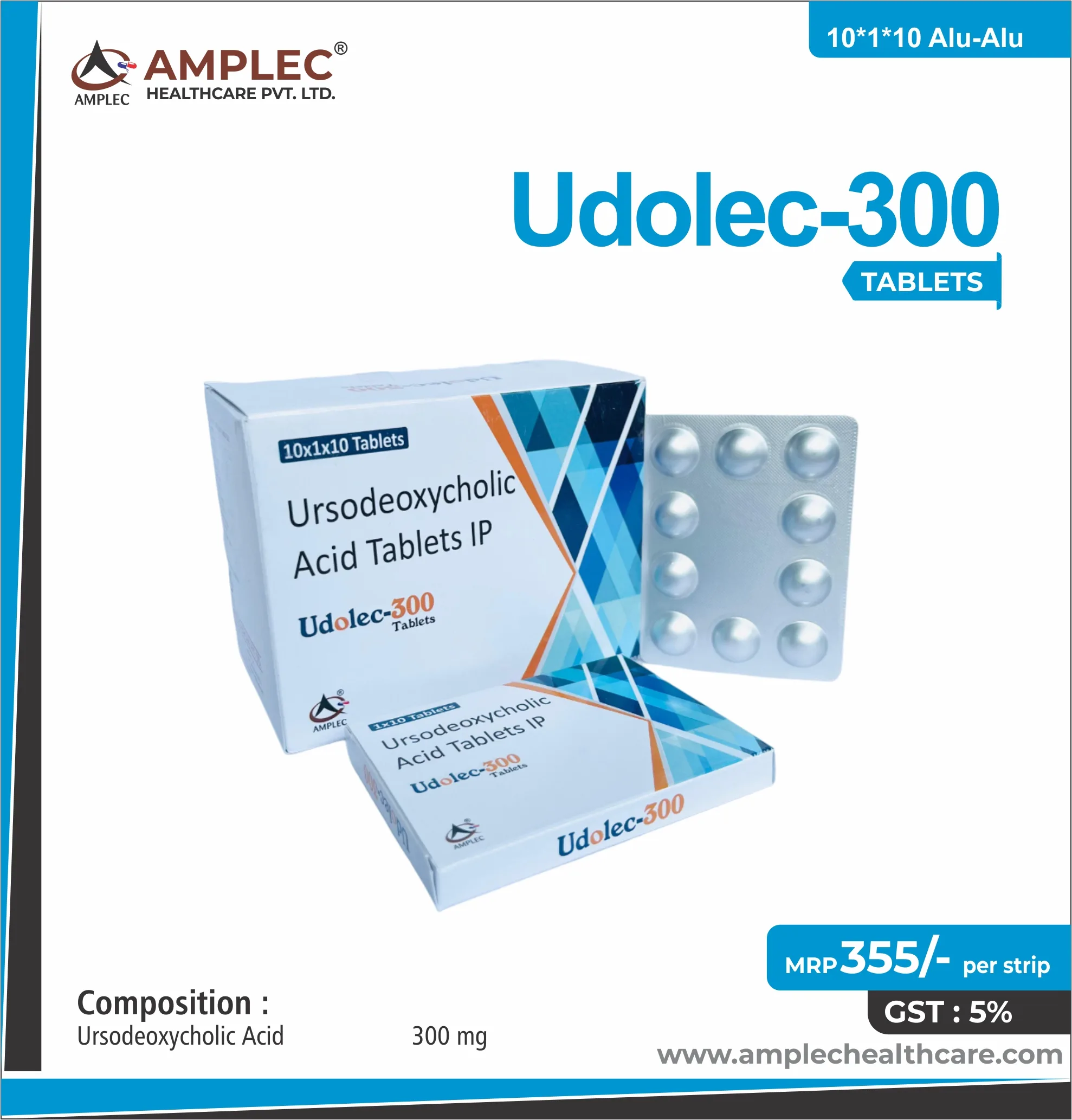 UDOLEC-300 - Ursodeoxycholic Acid 300 Tablet