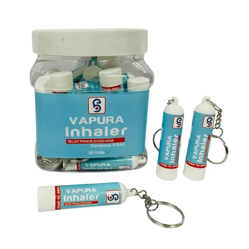 VAPURA INHALER - PEPPERMINT 38.5%+ KAPOOR 38.5% + WINTER GREEN OIL 12.25 (SAME AS VICKS VAPO INHALERS)