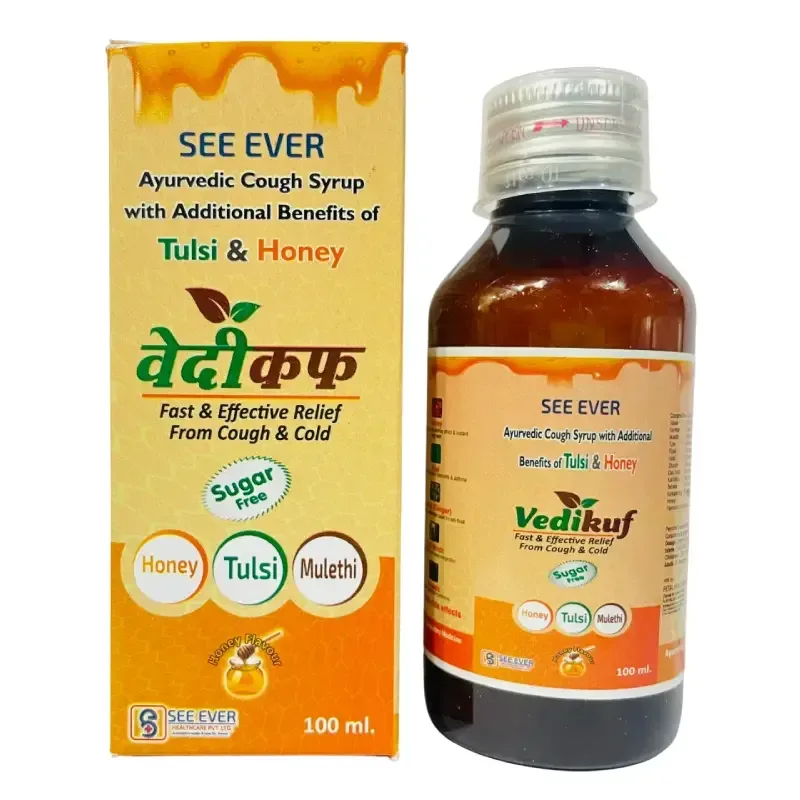 VEDIKUF - Ayurvedic Cough And Cold Syp (SUGAR FREE)
