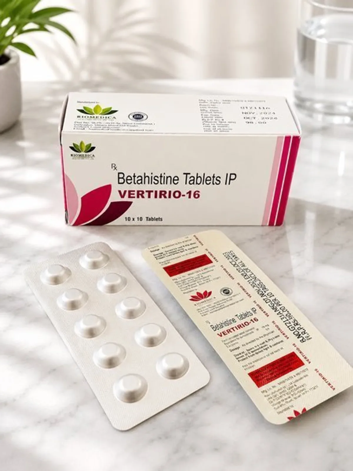 VERTIRIO-16 Tablets