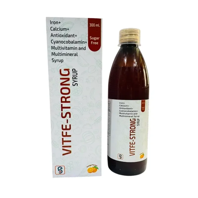 VIRTFE™ - STRONG - IRON + CALCIUM + ANTIOXIDANT + CYANOCOBALAMINE + MULTIVITAMIN + MULTIMINERAL SYRUP