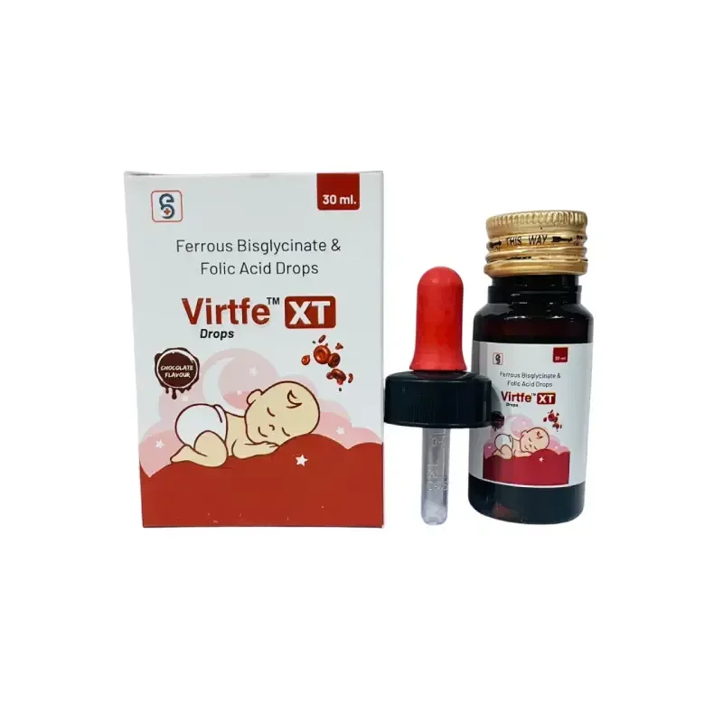 VIRTFE™ -XT DROPS - FERROUS BISGLYCINATE 30MG + FOLIC ACID 100 MCG DROPS (IRON DROPS)