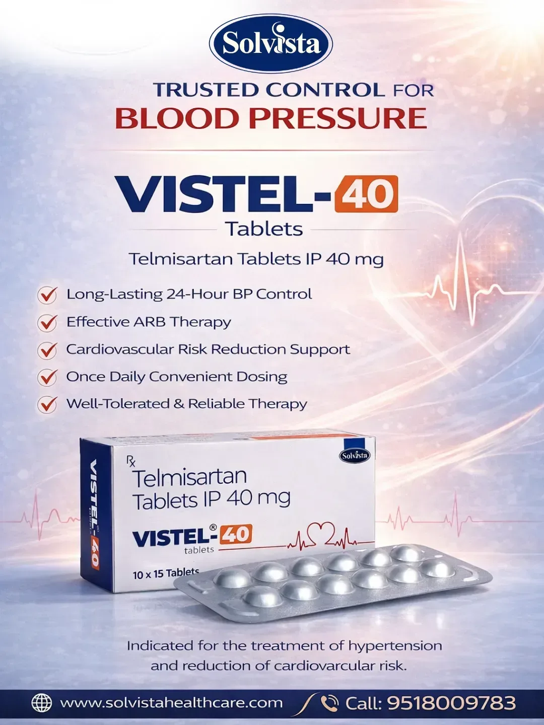 VISTEL-40 - Telmisartan Tablets IP 40 mg
