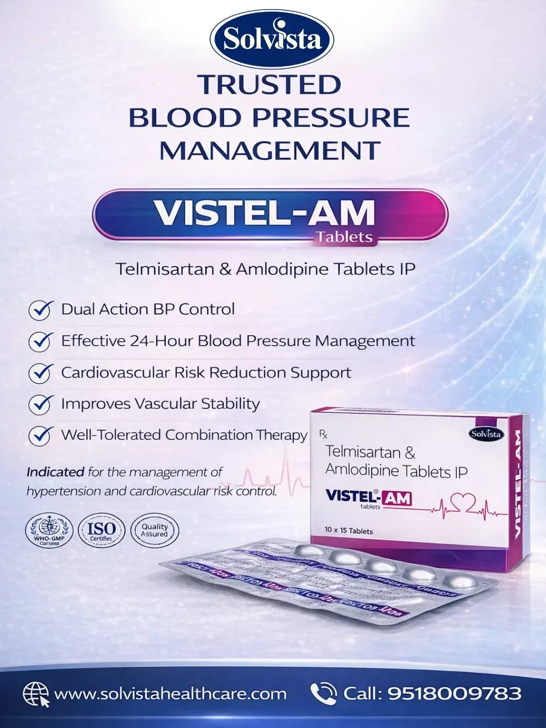 VISTEL-AM - Telmisartan & Amlodipine Tablets IP
