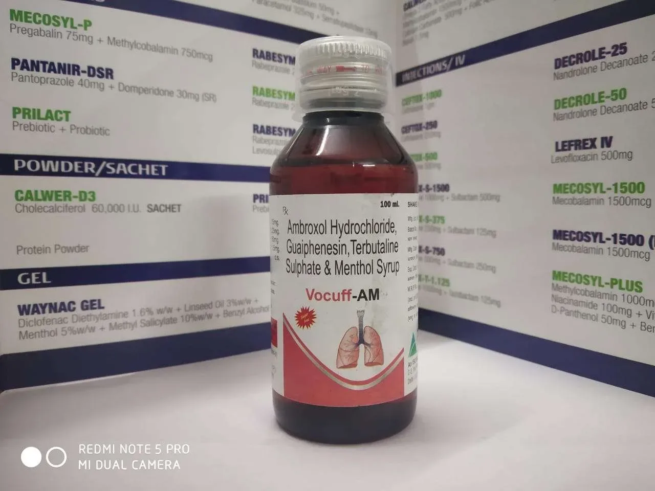 Vocuff-AM - Ambroxol Hydrochloride 15 Mg + Terbutaline Sulphate 1.25 Mg + Guaiphenesin 50 Mg