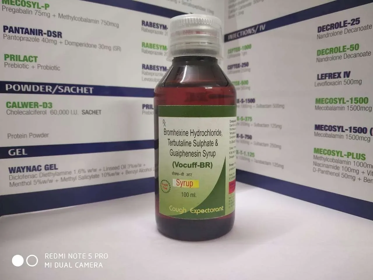 Vocuff-BR - Bromhexine Hydrochloride 2 Mg , Terbutaline Sulphate 1.25 Mg , Guaiphenesin 50 Mg , Menthol 0.5 mg