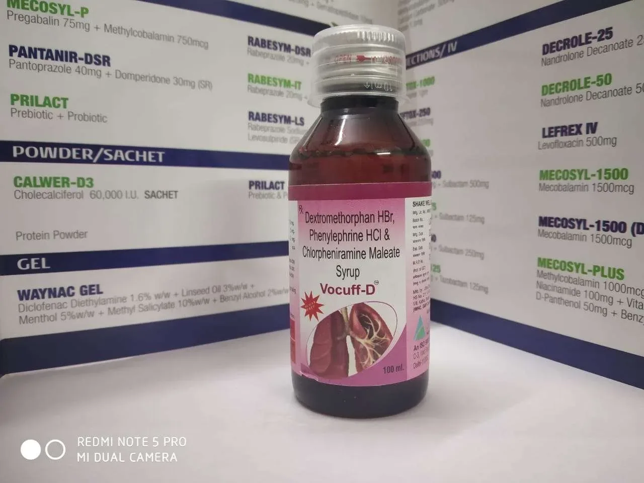 Vocuff-D - Dextromethorphan Hydrobromide 10 Mg ,Chlorpheniramine 2 Mg , Phenylephrine Hydrochloride 5 mg