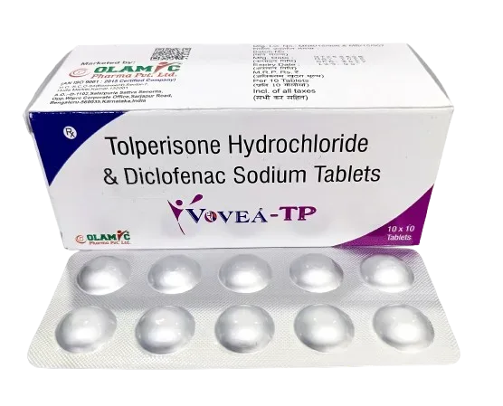 VOVEA -TP - Tolperisone Hydrochloride 150mg +Diclofenac Sodium 50mg